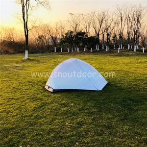 1 Man Tent ZP015 White Backpacking Double Layer Aluminium Tents thumbnail-4