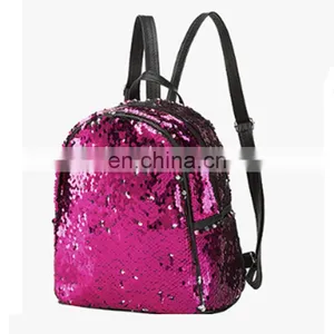 2020 Shiny Leather Sweat Girl Daily Bag Children Backpack With Sequin thumbnail-1