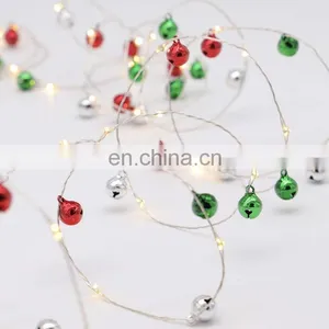 2020 Hot 20L Led Christmas Tree Custom Mini Jingle Bell Fairy Copper Wire Light Holiday Lighting for Home Bedroom Decoration thumbnail-1