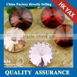 Jx0729 Bling Bling Round Satellite Pointback Crystal Glass Rhinestone for Bags Decoration thumbnail-1