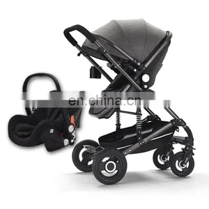 Hot Sale Baby Perambulator Stroller2018 Baby Pink Pushchairs Carseat Set thumbnail-3