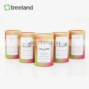 Bio Friendly Packaging for Fragrance Bottle Customized Telescopic Paper Tube With Rolled Edge Round Cardboard Tube Packaging thumbnail-3