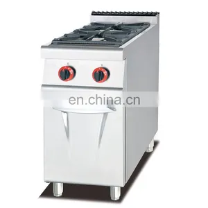 Commercial Restaurant Gas 2 Stove With Cabinet for Hotel Kitchen Equipment thumbnail-1