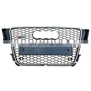 Factory Price Front Grill for Audi A5 S5 Refit Part Black Auto Body Kit Front Grille for Audi RS5 Grill no Logo Style 2009-2011 thumbnail-2