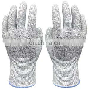 Glass Handing HPPE Stain Steel ANSI A4 Anti Cut Resistant Butcher Safety Work Gloves thumbnail-4