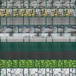 PVC Sichtschutz Streifen Doppelstabmatten Zaunfolie 19*35m Gartenzaun & Clips thumbnail-3
