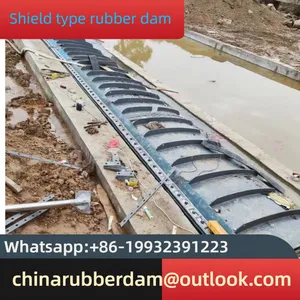 Inflatable Flood Control Dam, Water and Gas Diversion Shield Dam Construction, Overall Slope Rubber Dam Factory thumbnail-4