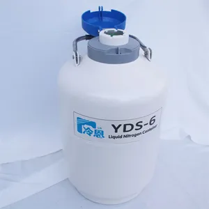 Ultra Low Evaporation Liquid Nitrogen Container of Storage Animal Semen 6L thumbnail-4