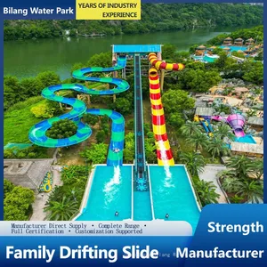 Water Park Equipment Customized Fiberglass Water Slide Hot Spring Water Children's Fun Garden Equipment thumbnail-4