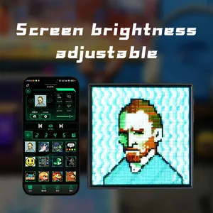 64*64 Automotive Atmosphere Pixel Screen Bluetooth Pixel Screen DIY Decorative Lights Modification Universal Car Ambient Light thumbnail-4