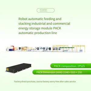 Square Lithium Battery Pack Production Line With Robotic Loading and Stacking, Fully Automated Production Line for Industrial and Commercial Energy Storage Modules thumbnail-3