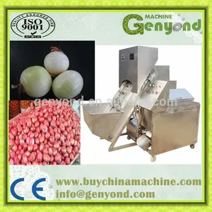 Factory Genyond Hot Sales Industrial Full Automatic Onion Peeler Peeling & Roots Tails Two Edds Cutting Machine thumbnail-5