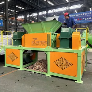 Dual Axis Municipal Solid Waste Scrap Metal Cable Shredder Hydraulic Alfalfa Straw Garbage Baler thumbnail-3