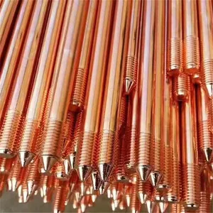 C11000 Solid Copper Ground Rod 5/8 Inch UL Electrical Earthing Rod for Grounding Systems thumbnail-5