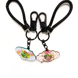 Customized 2D/3D Soft PVC Rubber Keychain With Personal Logo Promotional Gift Silicone Key Ring thumbnail-1