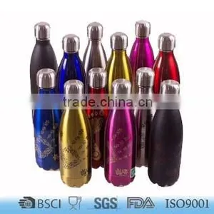 0.35L/0.5L/0.75L/1L BSCI Approval Vacuum Double Stainless Steel Hot Sale Water Bottle thumbnail-2