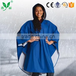 YANLI Unisex Durable 100% Waterproof Adult Cloak Pattern Raincoat Hooded,polyester Rain Poncho thumbnail-1