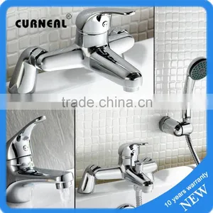 BATHROOM CHROME BASIN SINK MIXER, BATH FILLER MIXER, BATH SHOWER MIXER thumbnail-1