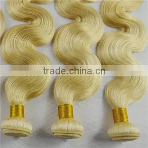 613 Hair Sew in Human Hair Extensions Blonde Mongolian Hair thumbnail-5