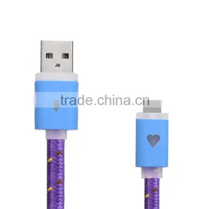 Fabric Braided Charger USB Cable for Iphone USB Light Cable in 2016 thumbnail-1