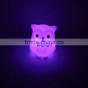 Small Size New Design Vynil Owl Anime Figure Led Light Toys thumbnail-3