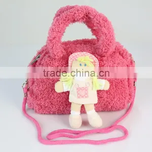 Soft Doll Handbag Four Colors to Choose/Plush Toy Bag 24*18cm /Stuffed Clothe Doll Handbag thumbnail-2