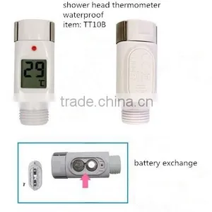 CE RoHS Approval Led Alert Digital Shower Thermometer thumbnail-4