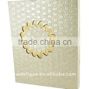 Embossed and Cutout Logo PU Wrapping Ring Binder Desktop File Folder for Office Stationery Cardboard thumbnail-1