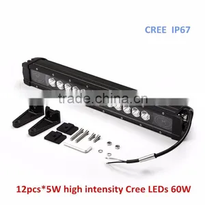 Hottest and Super Bright Ip67 Single Row 60w ce Rohs Led Light Bar Supplier's Choice thumbnail-1