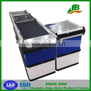 Cashier Counter ,supermarket Checkout Counter With Conveyor Belt thumbnail-2
