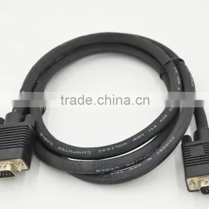 1M 3M 15 Pin 3+6 VGA Cable Male to Male High Quality for Computer Monitor thumbnail-1