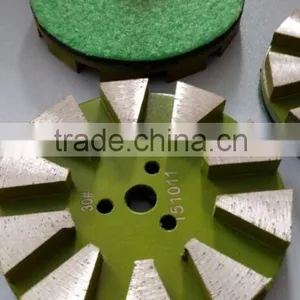 10 Segments Metal Stone Polishing Pad for Concrete thumbnail-4