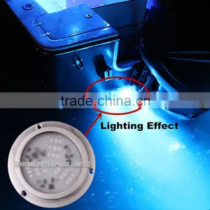 13W Stainless Steel IP68 Led Boat Lights RGB Bluetooth for Nautical Lighting thumbnail-5