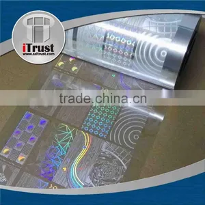 Chinese Self Adhesive Transparent Bopp Holographic Film Roll thumbnail-6