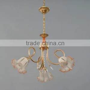 Antique Luxury Golden Vintage Home Decor Lily Flower Pendant Chandelier With China Export Factory thumbnail-1