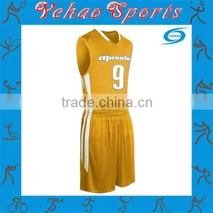 Plain Basketball Uniform With Your Favourite Color Wholesale thumbnail-6