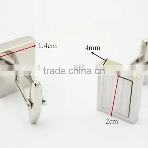 Personalized Cufflink Button Blanks Brass Rectangle Cufflink Blanks thumbnail-6