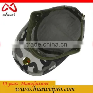 China Headwear Wholesale Plain Flat Top Military Cap/ Flexfit Camo Military Hat thumbnail-4