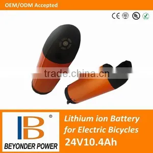 Hangzhou Factory,lithium Bottle Batteries 24V10.4Ah for Electrical Bicycles,scooterswith CE, RoHS thumbnail-1