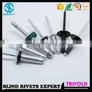 HIGH QUALITY FACTORY ALUMINUM TRI-FOLD RIVETS FOR GLASS CURTAIN WALL thumbnail-1
