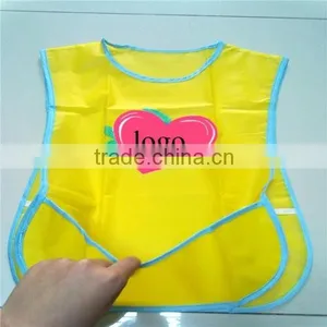 Washable Eco-friendly Print Logo on Child/baby Plastic PVC/PEVA Apron for Dinner thumbnail-2
