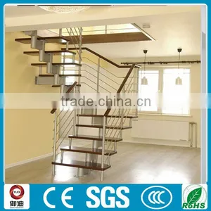 Prefabricated Carbon Steel/iron Wood Straight Stairas-YUDI Quality Choice thumbnail-1