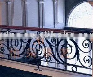 Modern Interior Wrought Iron Stair Railings thumbnail-1
