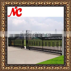 Modern Fashionable Wrought Iron House Gate Designs thumbnail-5