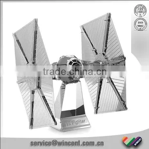 Assembly Toy Tie Fighter Model Nano Metal Puzzle for Adult thumbnail-1