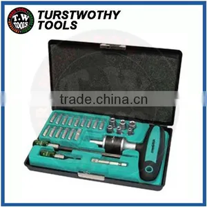 25pcs Ratchet T Handle and Magnetic Bit Holder Bit Tamper E Socket Tool Kit thumbnail-1
