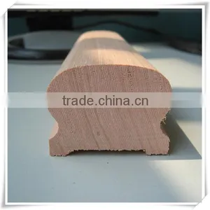 Red Oak Handrail Teak Wooden Stair Post thumbnail-6