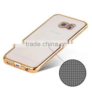 Clear TPU Back Cover For Samsung Galaxy S7, Slim TPU Case Electroplated Edge thumbnail-6
