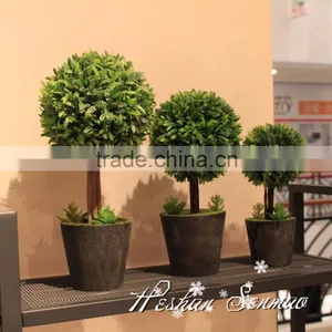 High Simulation Table Centerpieces Artificial Potted Mini Bonsai Tree thumbnail-1