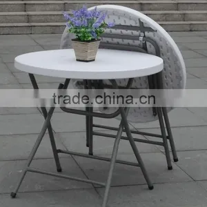 80cm Small Round Plastic Folding Table thumbnail-2